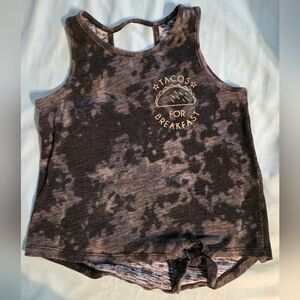 Gray Tie-Dye Kids Tank Top